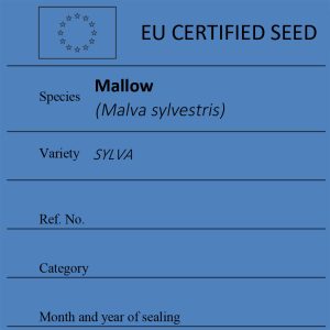Mallow Malva sylvestris certified seed label