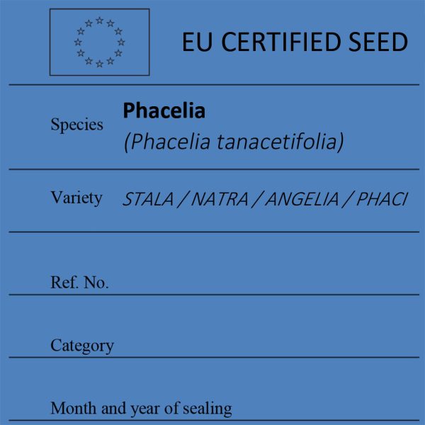 Phacelia Phacelia tanacetifolia certified seed label